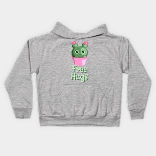 Free hugs cactus Kids Hoodie